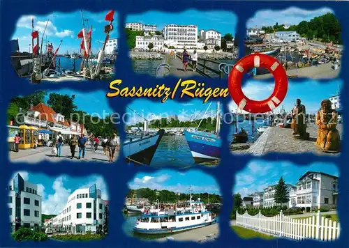 AK / Ansichtskarte Sassnitz_Ostseebad_Ruegen Seebruecke Hafen  Sassnitz_Ostseebad_Ruegen