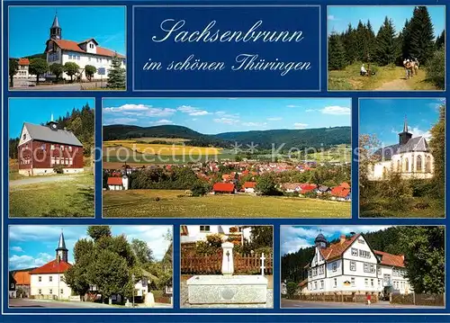 AK / Ansichtskarte Sachsenbrunn Kirchen Brunnen Sachsenbrunn