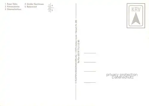 AK / Ansichtskarte Neuglobsow Roter Hahn Glasmacherkunst Grosser Stechlinsee Strand Neuglobsow