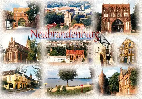 AK / Ansichtskarte Neubrandenburg Stadt der vier Tore am Tollensesee Neubrandenburg