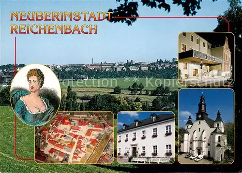 AK / Ansichtskarte Reichenbach_Vogtland Neuberinstadt Stadtmodell Trinitatskriche Reichenbach_Vogtland