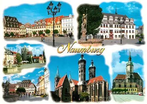 AK / Ansichtskarte Naumburg_Saale mit Dom  Naumburg_Saale