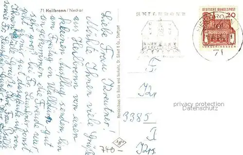 AK / Ansichtskarte Heilbronn_Neckar Stadtansicht Heilbronn Neckar