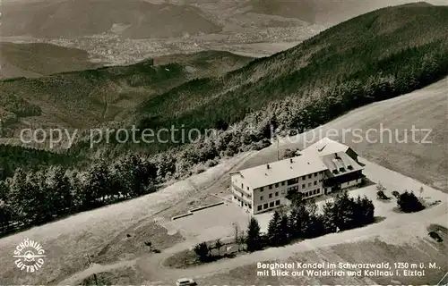 AK / Ansichtskarte Waldkirch_Breisgau Berghotel Kandel Fliegeraufnahme Waldkirch Breisgau