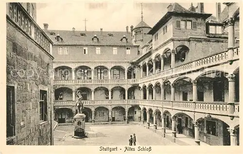 AK / Ansichtskarte Stuttgart Altes Schloss Stuttgart