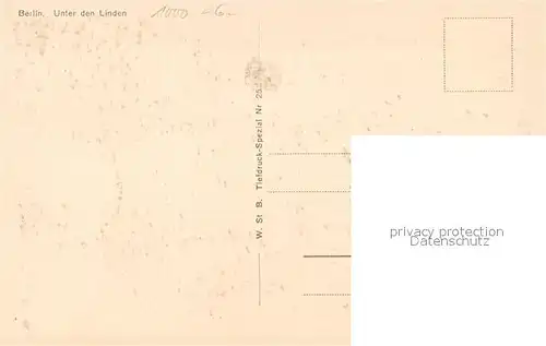 AK / Ansichtskarte Berlin Unter den Linden Berlin