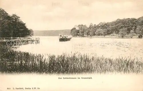 AK / Ansichtskarte Grunewald_Berlin Der Schlachtensee Grunewald Berlin