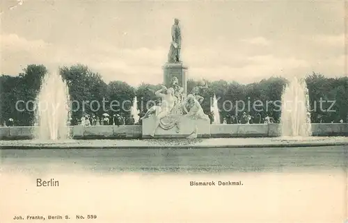 AK / Ansichtskarte Berlin Bismarck Denkmal Berlin