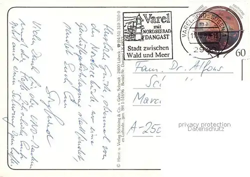 AK / Ansichtskarte Dangast_Nordseebad Schleuse Fliegeraufnahme Dangast_Nordseebad