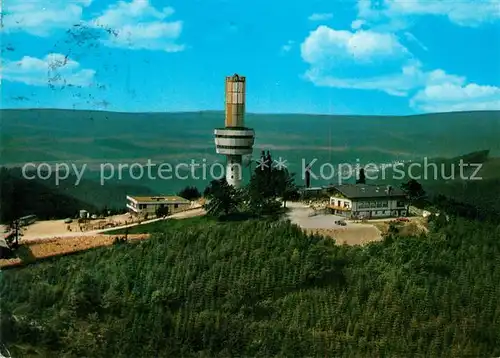 AK / Ansichtskarte Bad_Sachsa_Harz Hotel Berghof Ravensberg Aussichtsturm Fliegeraufnahme Bad_Sachsa_Harz