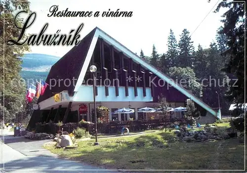 AK / Ansichtskarte Harrachov_Harrachsdorf Restaurace a vinarna Labuznik Restaurant Harrachov Harrachsdorf