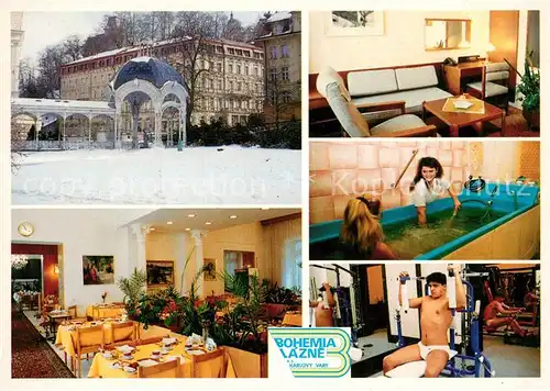 AK / Ansichtskarte Karlovy_Vary Sanatorium Krivan z Dvorakovych sadu Fitnesscenter Karlovy Vary
