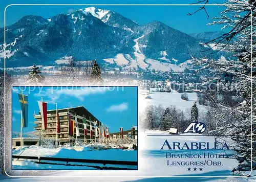 AK / Ansichtskarte Lenggries Arabella Brauneck Hotel Winterlandschaft Alpen Lenggries