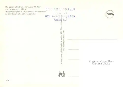 AK / Ansichtskarte Berchtesgaden Berggaststaette Oberahornkaser mit Untersberg im Winter Alpenpanorama Berchtesgaden