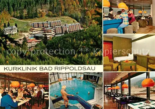 AK / Ansichtskarte Schapbach Kurklinik Kurmittelhaus Hallenbad Restaurant Schwarzwald Schapbach