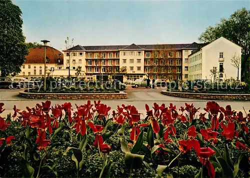 AK / Ansichtskarte Bad_Kreuznach Neue Rheumaklinik Tulpenbeet Bad_Kreuznach