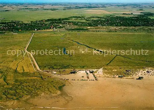 AK / Ansichtskarte St_Peter Ording Nordseeheilbad Schwefelbad Luftaufnahme von Westen St_Peter Ording
