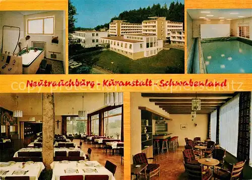 AK / Ansichtskarte Neutrauchburg Kuranstalt Schwabenland Hallenbad Restaurant Cafe Neutrauchburg