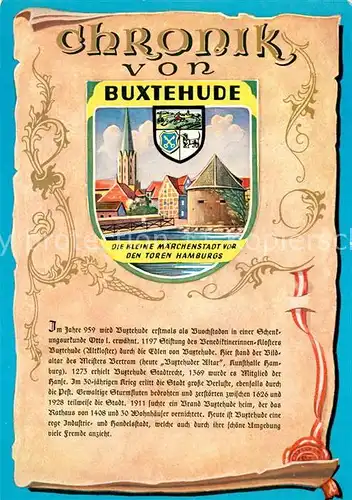AK / Ansichtskarte Buxtehude Chronik Wappen Siegel Buxtehude