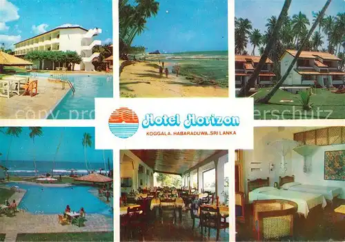 AK / Ansichtskarte Koggala Hotel Horizon Restaurant Swimming Pool Strand Koggala