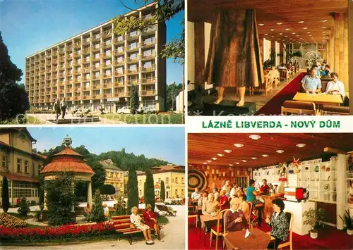 AK / Ansichtskarte Lazne_Libverda Novy dum Hotel Restaurant Platz Pavillon Lazne Libverda