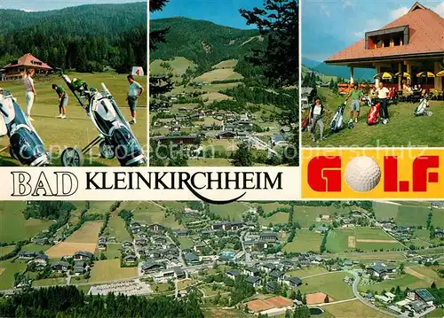 AK / Ansichtskarte Bad_Kleinkirchheim_Kaernten Golfplatz Landschaftspanorama Fliegeraufnahme Bad_Kleinkirchheim