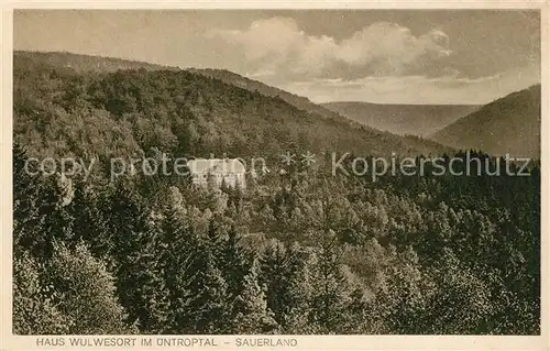 AK / Ansichtskarte Sauerland Haus Wulwesort im uentroptal Sauerland