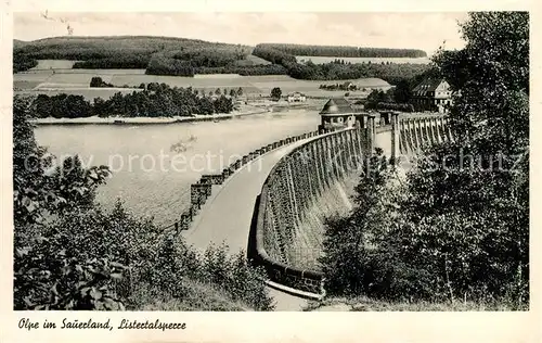 AK / Ansichtskarte Olpe_Meschede Listertalsperre Olpe Meschede