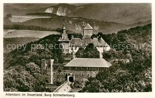 AK / Ansichtskarte Attendorn Burg Schnellenberg Attendorn