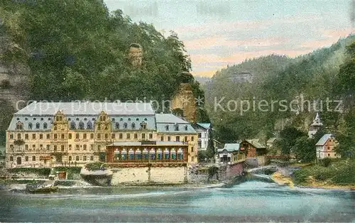 AK / Ansichtskarte Herrnskretschen_Tschechien_Boehmen Teilansicht Herrnskretschen_Tschechien