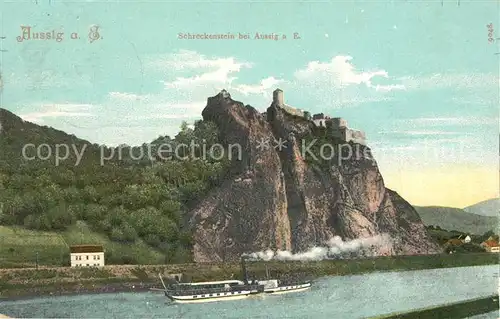 AK / Ansichtskarte Aussig_Tschechien Schreckenstein Aussig Tschechien