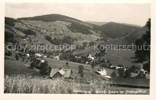 AK / Ansichtskarte Gross_Aupa_Tschechien Panorama Riesengebirge Gross_Aupa_Tschechien
