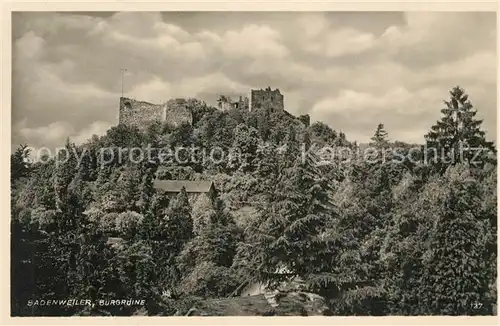 AK / Ansichtskarte Badenweiler Burgruine Badenweiler