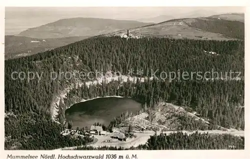 AK / Ansichtskarte Mummelsee Fliegeraufnahme Mummelsee