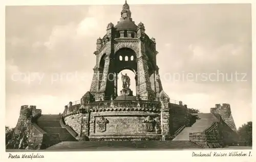 AK / Ansichtskarte Porta_Westfalica Kaiser Wilhelm Denkmal Porta_Westfalica