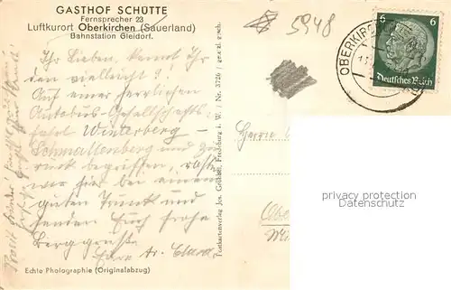 AK / Ansichtskarte Oberkirchen_Sauerland Panorama Oberkirchen_Sauerland