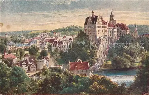 AK / Ansichtskarte Sigmaringen Stadt und Schloss Sigmaringen