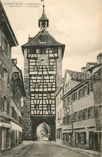 AK / Ansichtskarte Konstanz_Bodensee Schnetztor und Husenhaus Konstanz_Bodensee
