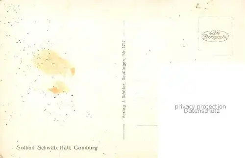 AK / Ansichtskarte Schwaebisch_Hall Schloss Comburg Schwaebisch Hall