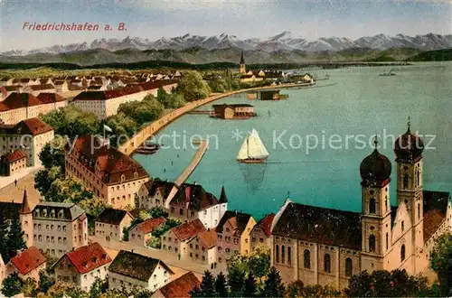 AK / Ansichtskarte Friedrichshafen_Bodensee Panorama Friedrichshafen Bodensee