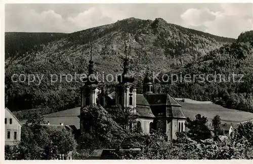 AK / Ansichtskarte Haindorf_Isergebirge Klosterkirche Haindorf Haindorf Isergebirge