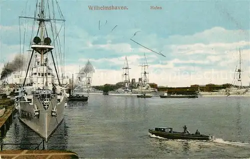 AK / Ansichtskarte Wilhelmshaven Hafenpartie Wilhelmshaven