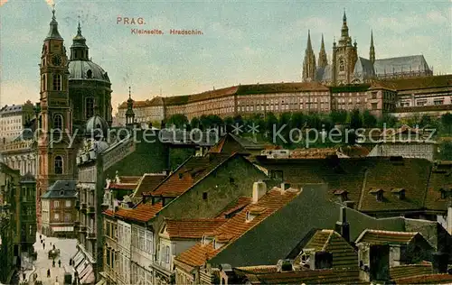 AK / Ansichtskarte Prag_Prahy_Prague Kleinseite Hradschin Prag_Prahy_Prague