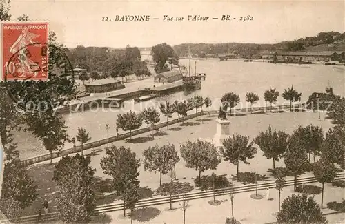 AK / Ansichtskarte Bayonne_Pyrenees_Atlantiques Vue sur l Adour Bayonne_Pyrenees