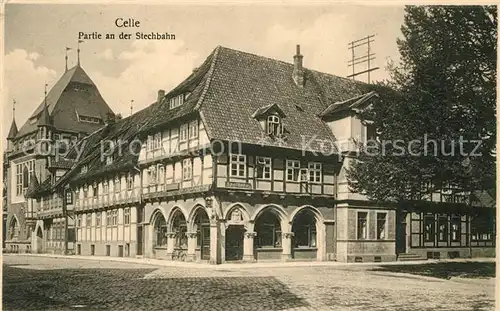 AK / Ansichtskarte Celle_Niedersachsen Partie an der Stechbahn Celle_Niedersachsen