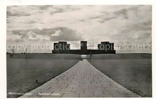 AK / Ansichtskarte Hohenstein_Ostpreussen Reichsehrenmal Hohenstein_Ostpreussen