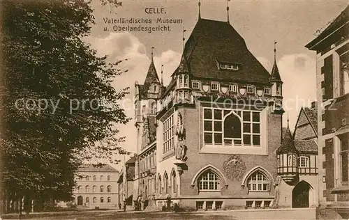 AK / Ansichtskarte Celle_Niedersachsen Vaterlaendisches Museum und Oberlandesgericht Celle_Niedersachsen