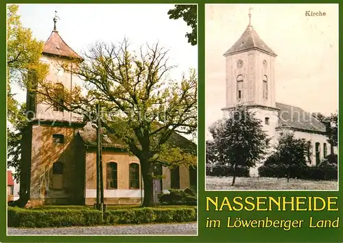 AK / Ansichtskarte Nassenheide Dorfkirche  Nassenheide