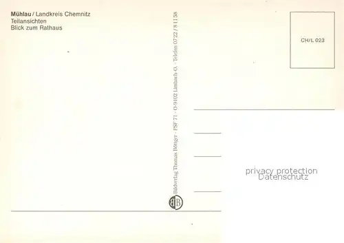 AK / Ansichtskarte Muehlau_Chemnitz Rathaus Muehlau_Chemnitz