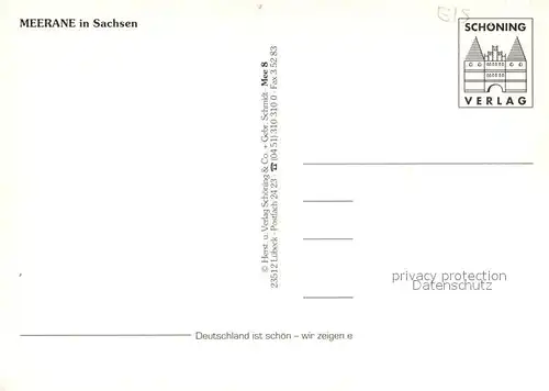 AK / Ansichtskarte Meerane Markt Teichplatz Kirche Meerane